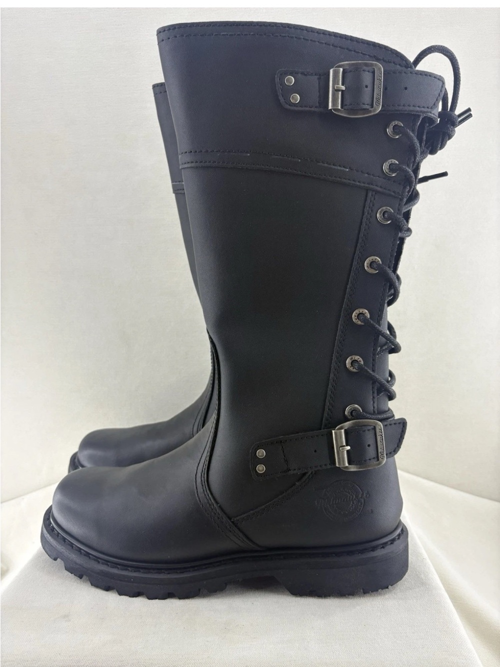 Milwaukee Women's Biker Boots with Buckle Detail size 9.5 new in box